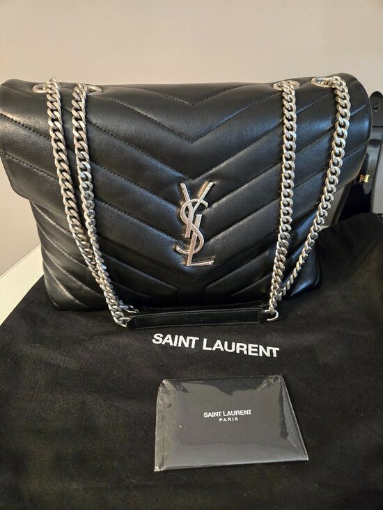 Yves Saint Laurent Handbags - Authentic Yves Saint Laurent Medium Matelasse Leather Loulou Shoulder Bag
